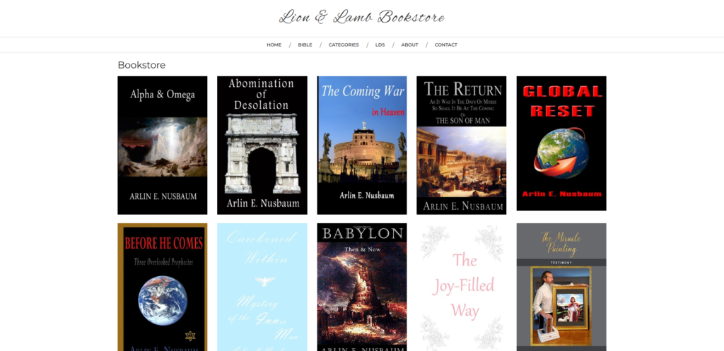 WEBSITE Lion and Lamb Bookstore